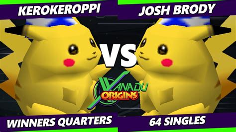 Xanadu Origins Kerokeroppi Pikachu Vs Josh Brody Pikachu Smash