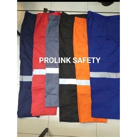 jual celana safety  warna premium bahan drill tebal adem scotligt
