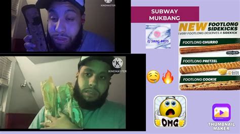 Subway Footlong Desserts Mukbang Youtube