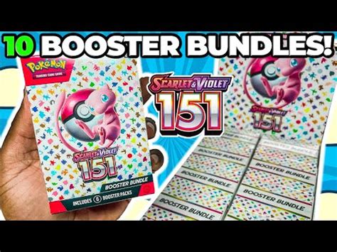 10 Pokemon 151 Booster Bundle Box OPENING 60 Booster Packs YouTube