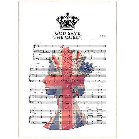 God Save The Queen Queen Elizabeth Ii Britain Poster 98types