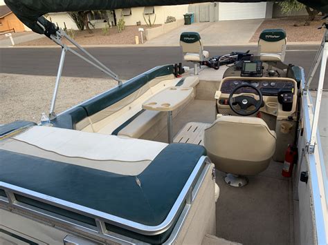 1998 Fisher Tracker Pontoon Deck Boat Freedom 200 Deck Boat For Sale In