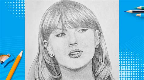 How To Draw Taylor Swift Realistic Step By Step Advanced Youtube