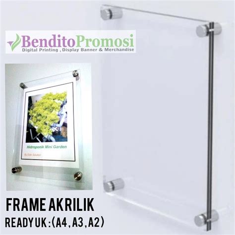 Jual Frame Akrilik Bingkai Poster Akrilik Dinding Acrilic A Poster