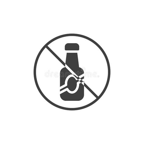 Prohibited No Stop Sign No Alcohol Stock Illustrations 1 470