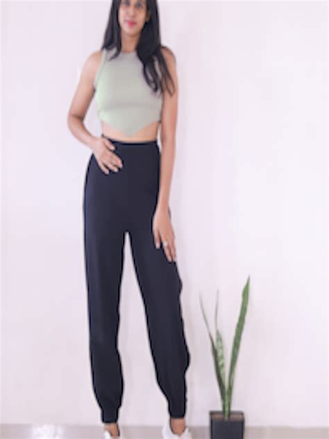 Buy Street 9 Women Beautiful Grey Solid Cropped Top Tops For Women 16043070 Myntra