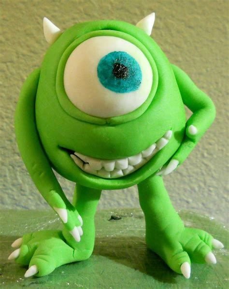 Mike Wazowski Of Monsters Inc Cake Topper Etsy Monster Inc Cakes