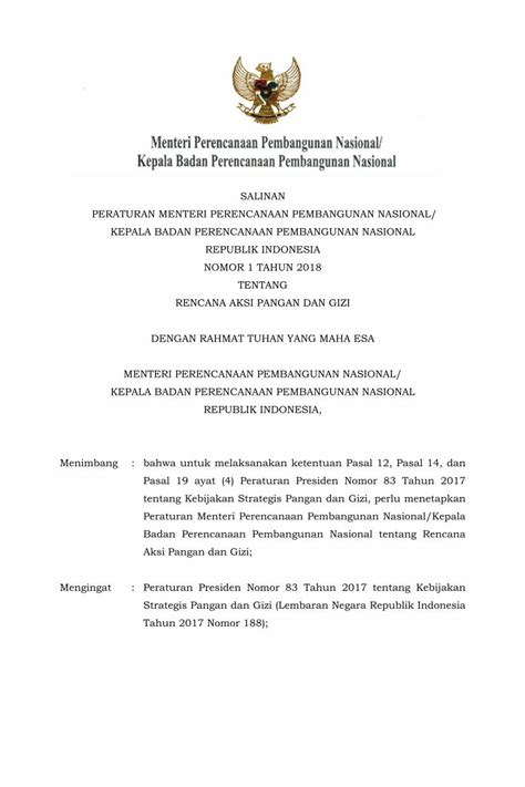 Pdf Salinan Peraturan Menteri Perencanaan Jdih Bappenas Go Id