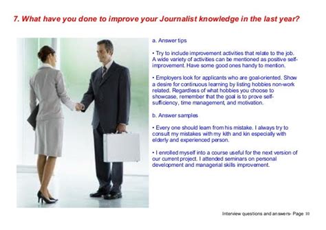 Top 7 journalist interview questions answers