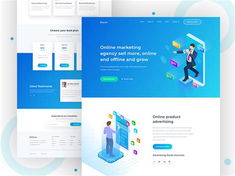 E Commerce Marketing Agency Website Exploration By Mithun On Dribbble