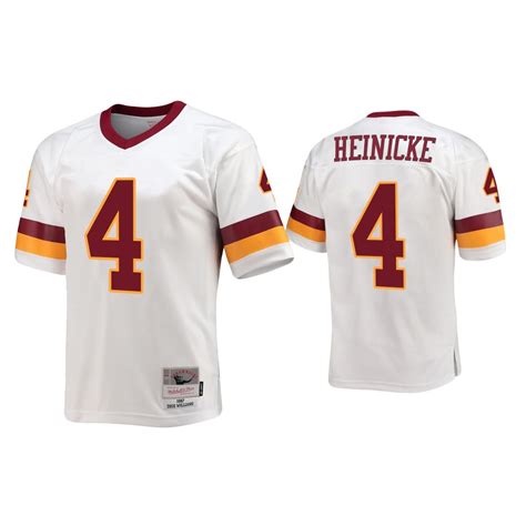 Taylor Heinicke Washington Commanders White Throwback Legacy Replica ...