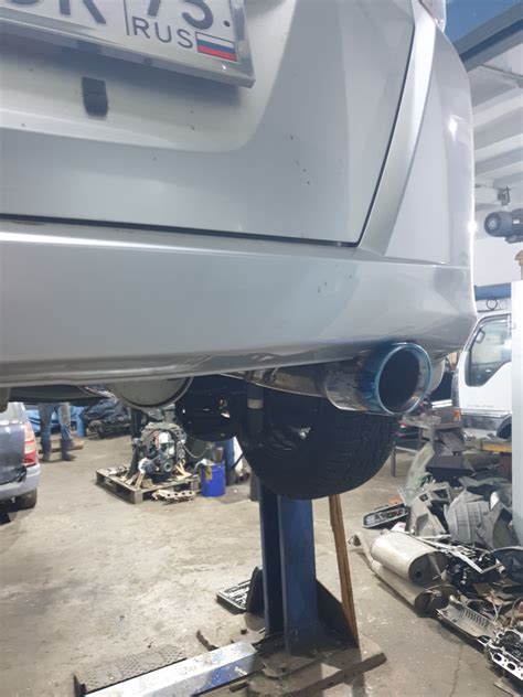 Установка выхлопа банка Greddy JASMA — Honda Freed (1G), 1,5 л, 2010 ...