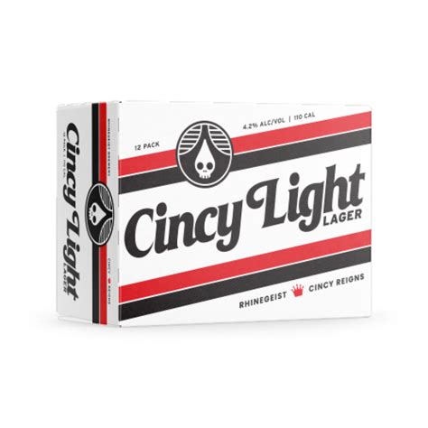 Rhinegeist Cincy Light Lager Craft Beer 12 Cans 12 Fl Oz Kroger