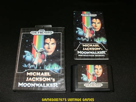 Michael Jackson's Moonwalker - Sega Genesis - Complete CIB - Rare