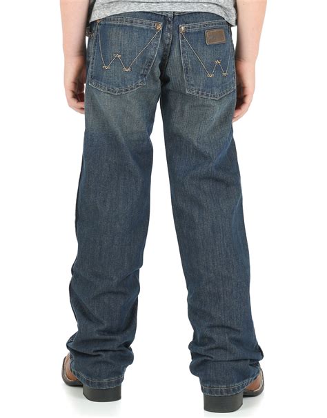 Wrangler Boys Retro Low Rise Relaxed Fit Boot Cut Jeans Sizes 1t 7