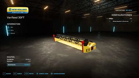 New Holland Varifeed 30ft V2 0 FS22 Mod Farming Simulator 22 Mod