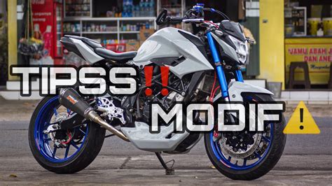 SECUIL TIPS MODIFIKASI MOTOR DENGAN KONSEP NAKED BIKE STREETFIGHTER