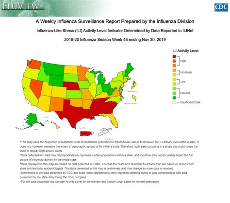 Early Flu Season See Half the Country With High to Moderate Flu ...