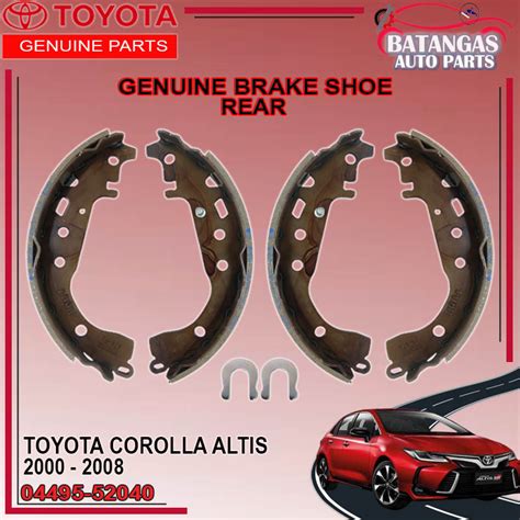 Toyota Genuine Brake Shoe Rear Toyota Corolla Altis 2000 2008 Part