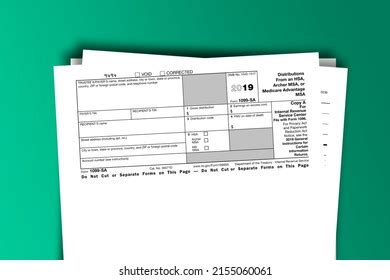 Form 1099sa Papers Distributions Hsa Archer Stock Illustration 2155060061 | Shutterstock