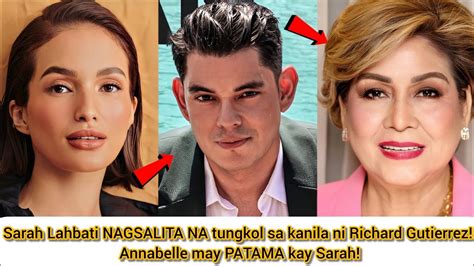 Sarah Lahbati Nagsalita Na Tungkol Sa Kanila Ni Richard Gutierrez