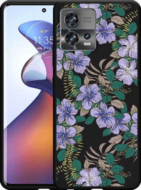 Cazy Hoesje Zwart Geschikt Voor Motorola Edge 30 Fusion Purple