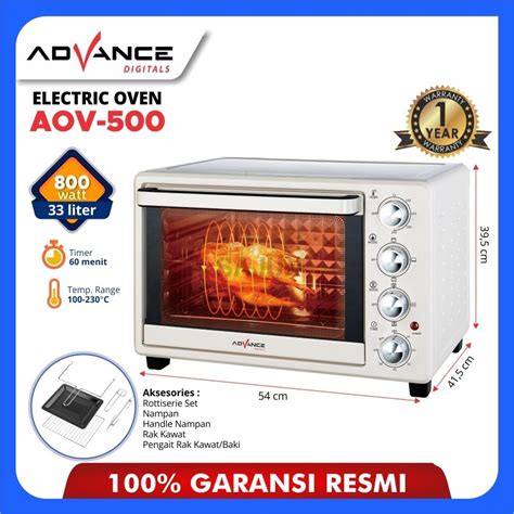 Jual Oven Listrik Microwave Advance AOV 500 AOV 500 KAPASITAS 33L