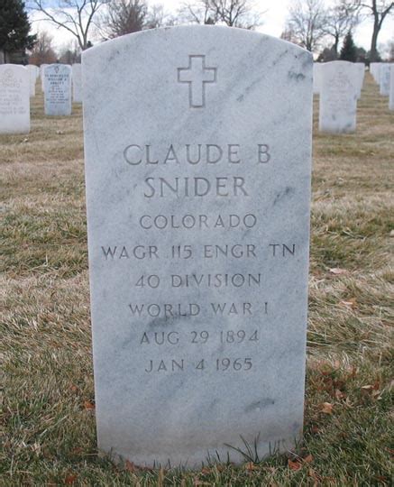 Claude Bryan Snider 1894 1965 Homenaje De Find A Grave