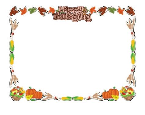 Thanksgiving 09 Photo By 4Egp Border Design Fruits - Clip Art Library