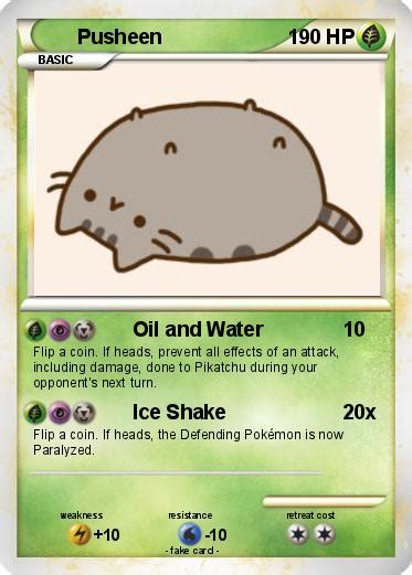 Pokémon Pusheen 75 75 Oil And Water My Pokemon Card