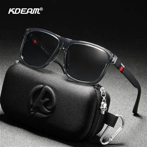 Kdeam Brand Men S Square Sunglasses Polarized Sun Glasses Reflective