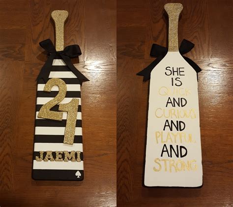 Kate Spade Theme 21 Paddle I Made For My Sister Sorority Paddle Crafting 21 More Kappa