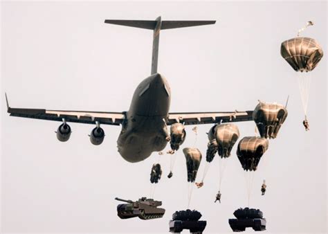 3rd Infantry Division New Airborne Armor Unit Parachutes Tanks To The