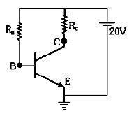 For Given Ce Biasing Circuit Voltage Across Collector Emitter Is V