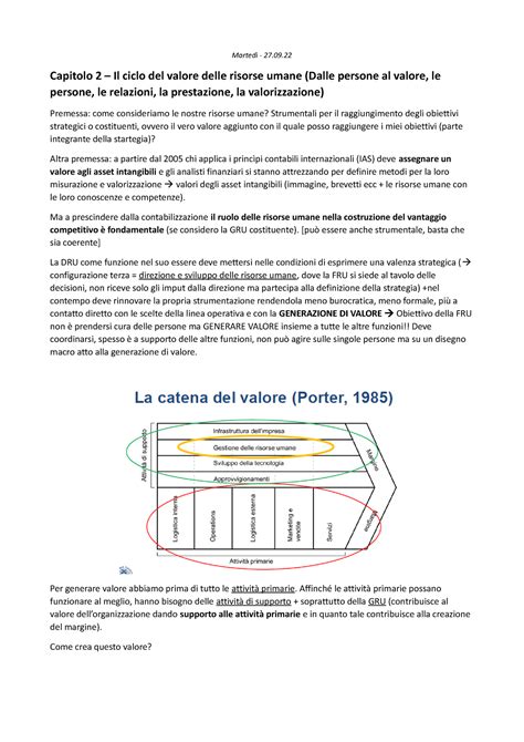 3 27 sbobine lezione 3 Martedì 27 Capitolo 2 Il ciclo del