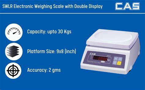 CAS Weighing SWLR 5 Weighting Capacity 5kg X 0 5g Accuracy Electronic