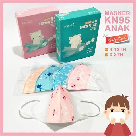 Jual Masker Anak KN95 kn 95 Kids karakter disposable mask Masker Anak ...