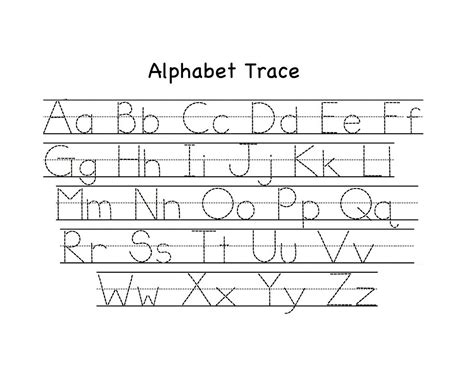 Traceable Upper And Lowercase Alphabet Learning Printable