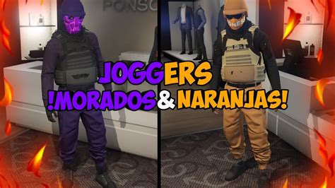 Como Conseguir Joggers Morados Y Naranjas Gta V Online Facil