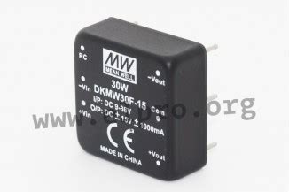 Mean Well DC DC Converters 30W 1 X1 DKMW30 Series Elpro Elektronik