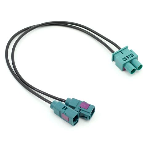 Adaptor antenă Double FAKRA tată 2 x Fakra Z mamă AUDI MERCEDES