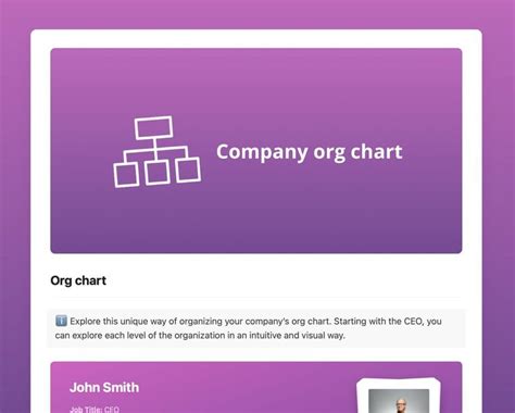 Org chart | Free Craft Template