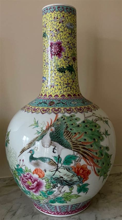 Proantic Paire De Vases Chinois En Porcelaine Dure