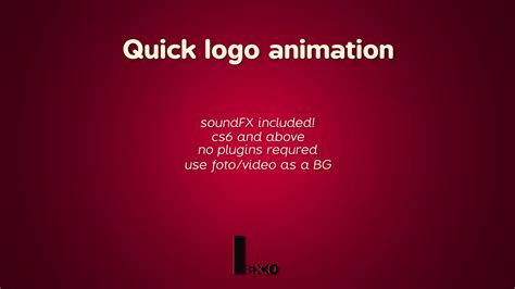 Quick logo animation 21343237 Videohive Rapid Download After Effects