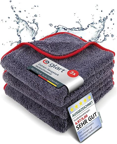 Glart Tp Premium Flausch Er Set Auto Mikrofasert Cher Mit Gsm