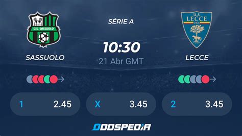 Sassuolo X Lecce Placar Ao Vivo Palpites Estatísticas Odds