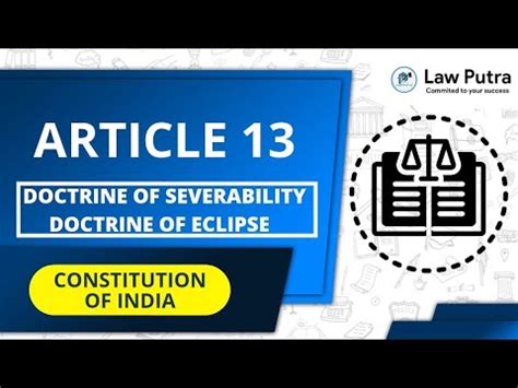 Article 13 Of India Constitution Doctrine Of Eclipse Severability