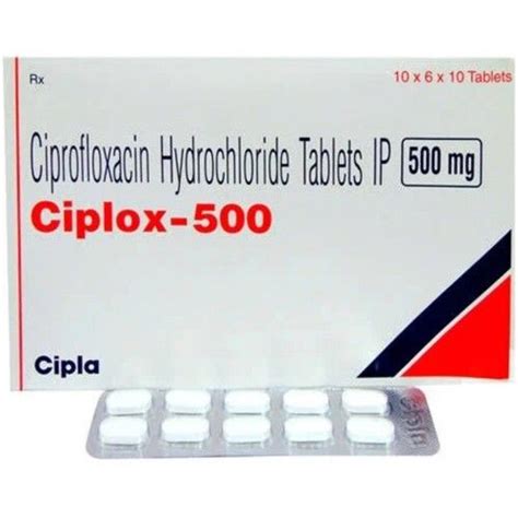 Ciplox Ciprofloxacin Hydrochloride Tablets Treatment Of Bacterial