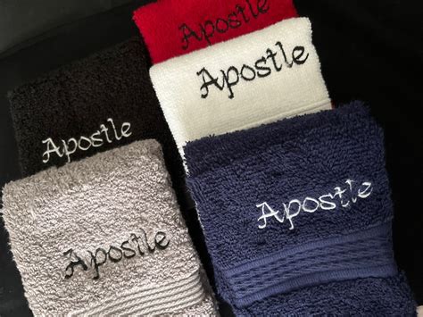 Embroidered Face Towels, Customized Face Towels, Minister Towels, Clergy, Church, Bible Verses ...