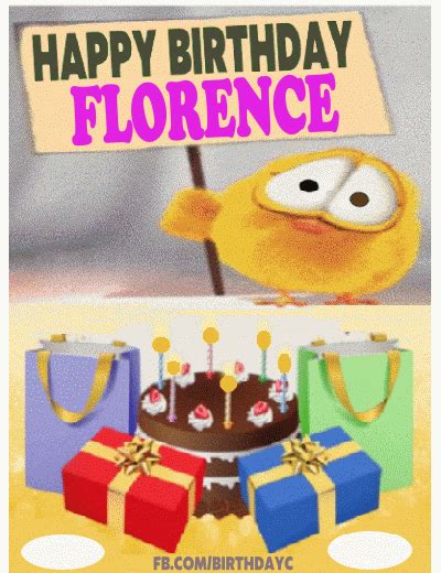 Happy Birthday Florence S Birthday Greeting Birthday Kim